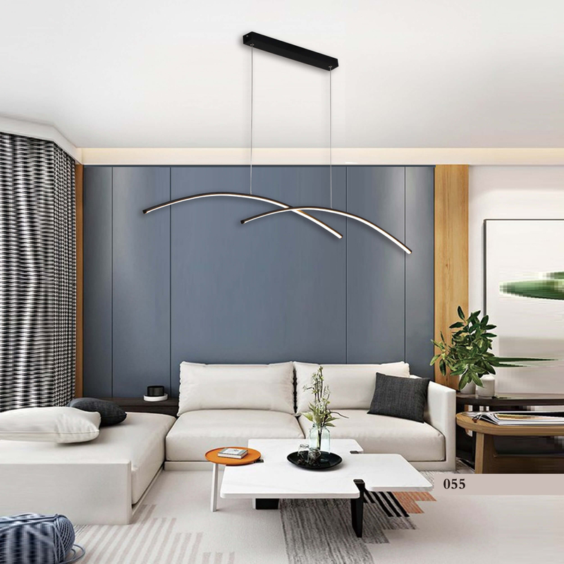 LED Twisted Strip Pendant Lamp