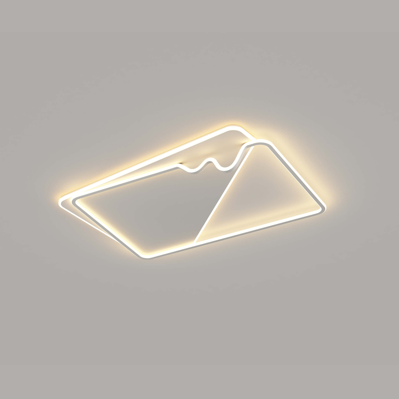 960mm led ceiling lamp, rectangle white linear ring shape