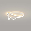 The overall aesthetic ring ceiling lamp is minimalist and contemporary