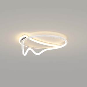 The overall aesthetic ring ceiling lamp is minimalist and contemporary