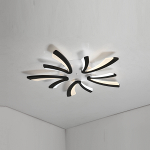 five blade curved led ceiling lamp