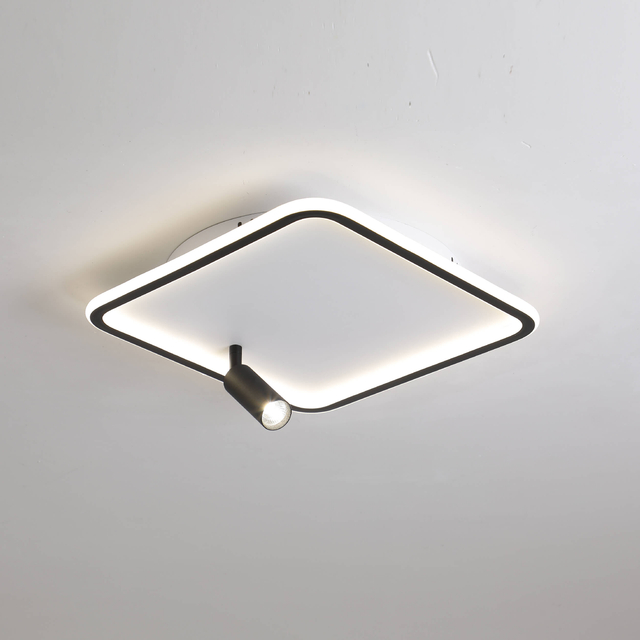 Sand white square led ceiling light
