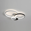 four round black and white LED ceiling light