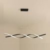 Modern LED pendant light with black base