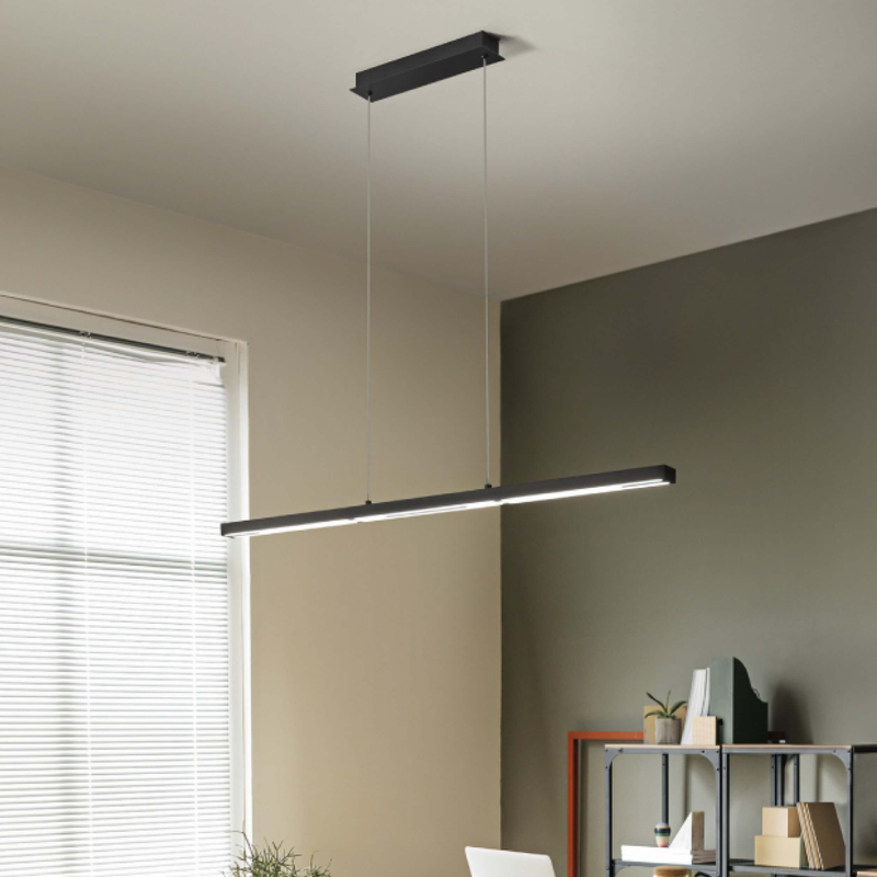 Light Industrial LED Hanging Fixture - Frosted acrylic diffusers and ETL-certified kitchen lighting solution