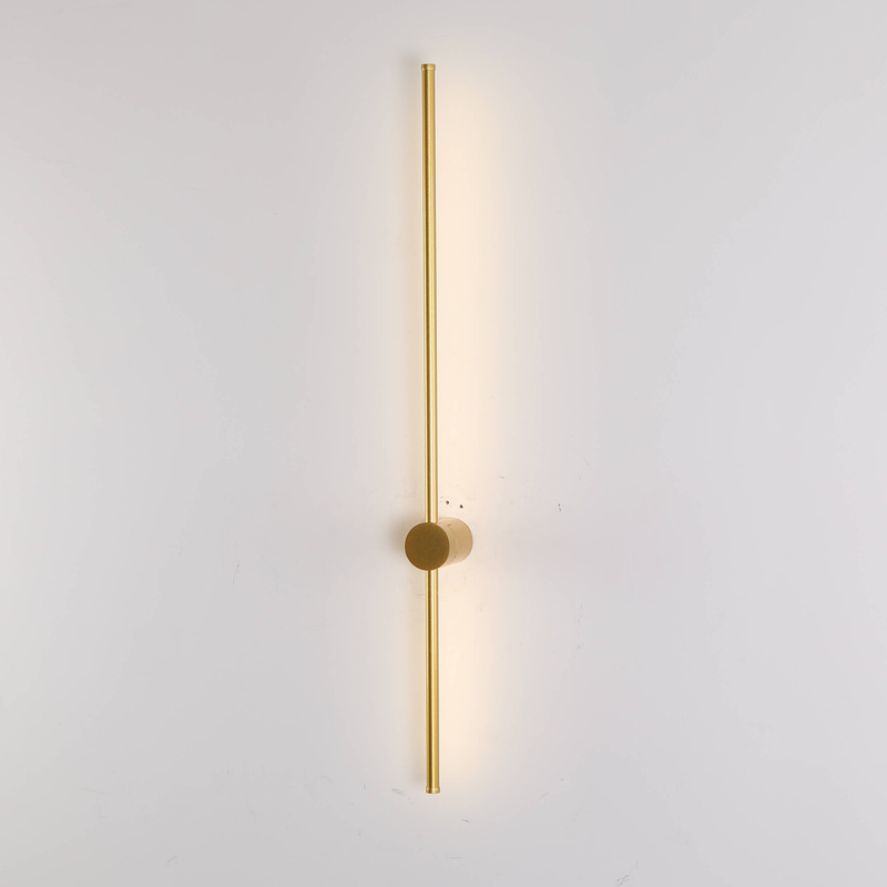 Black Metal Strip Wall Light