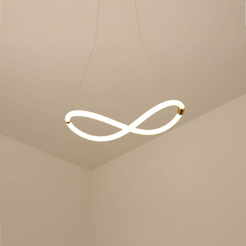 Minimalist Gold Circle Pendant Light 