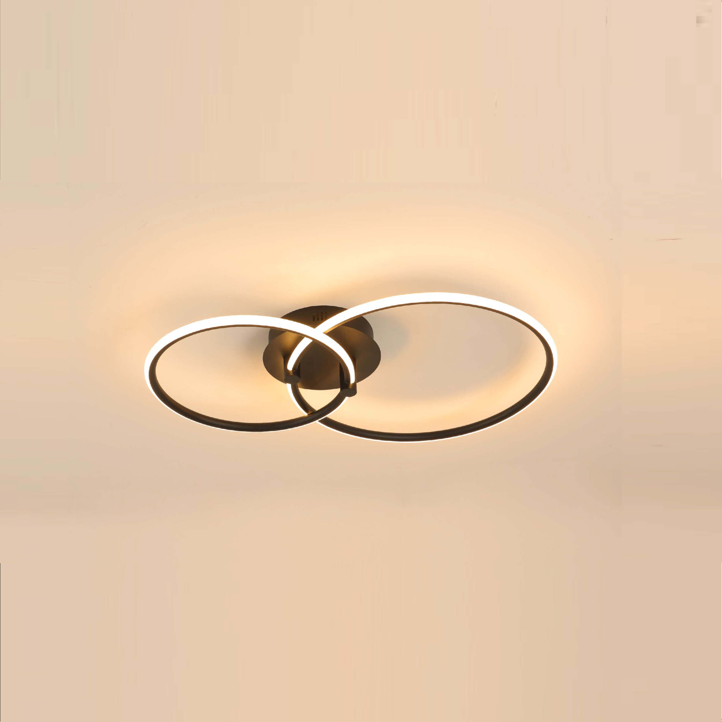 two rings Acrylic LED ceiling light