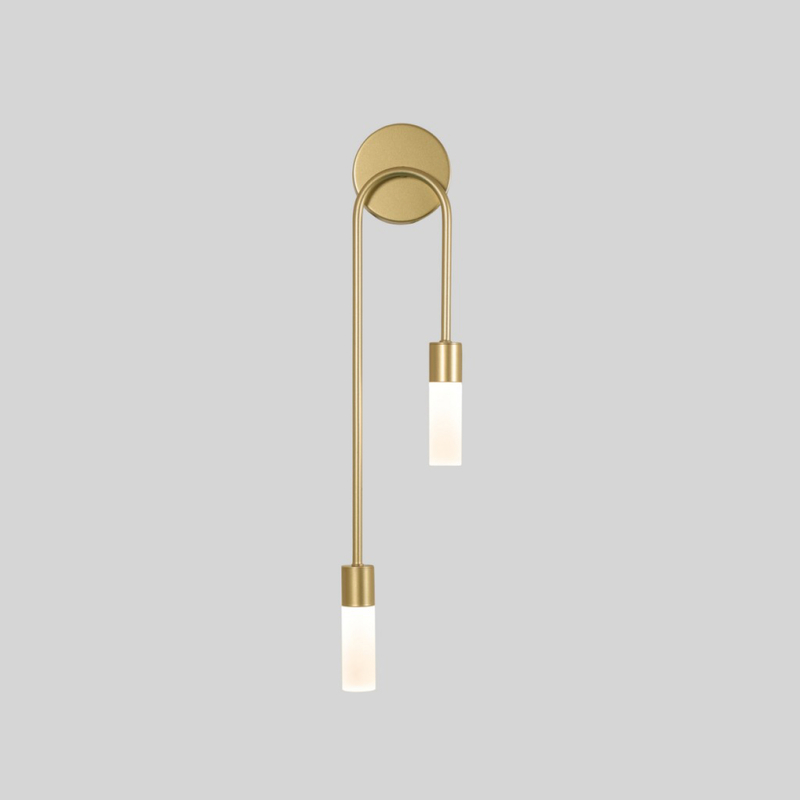 Sleek Brass Sconce Lighting Fixture