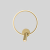Sleek Brass Ring Wall Light