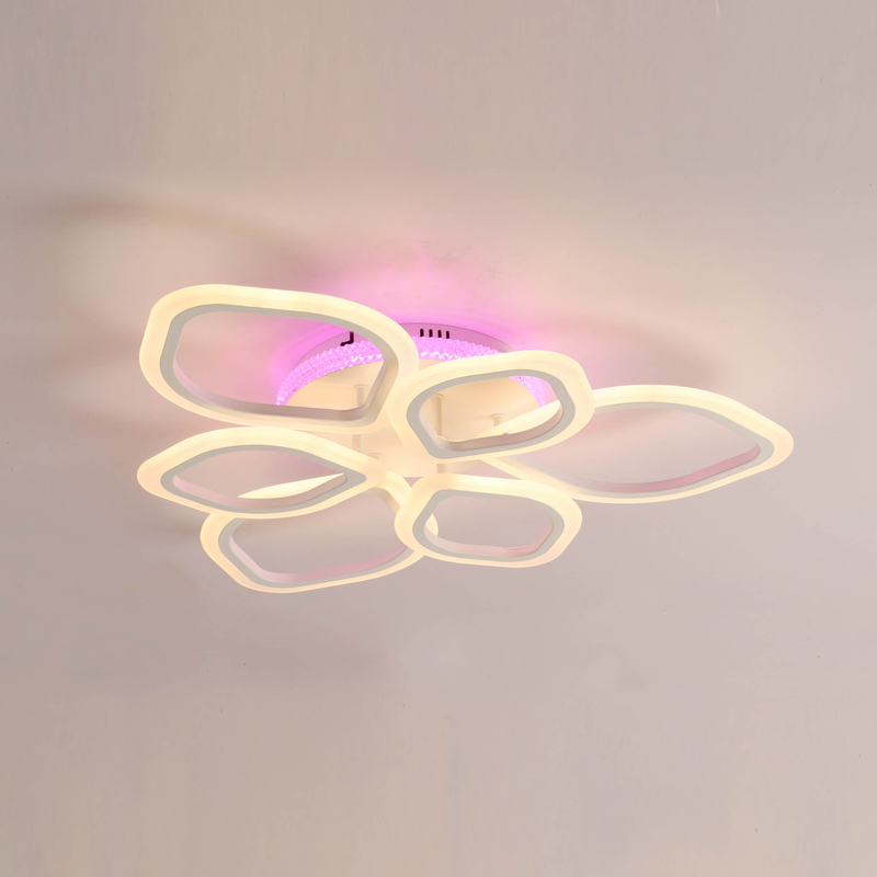 Modular Hexagonal Ceiling Light System with Adjustable Brightness - Smart Home Lighting Innovation