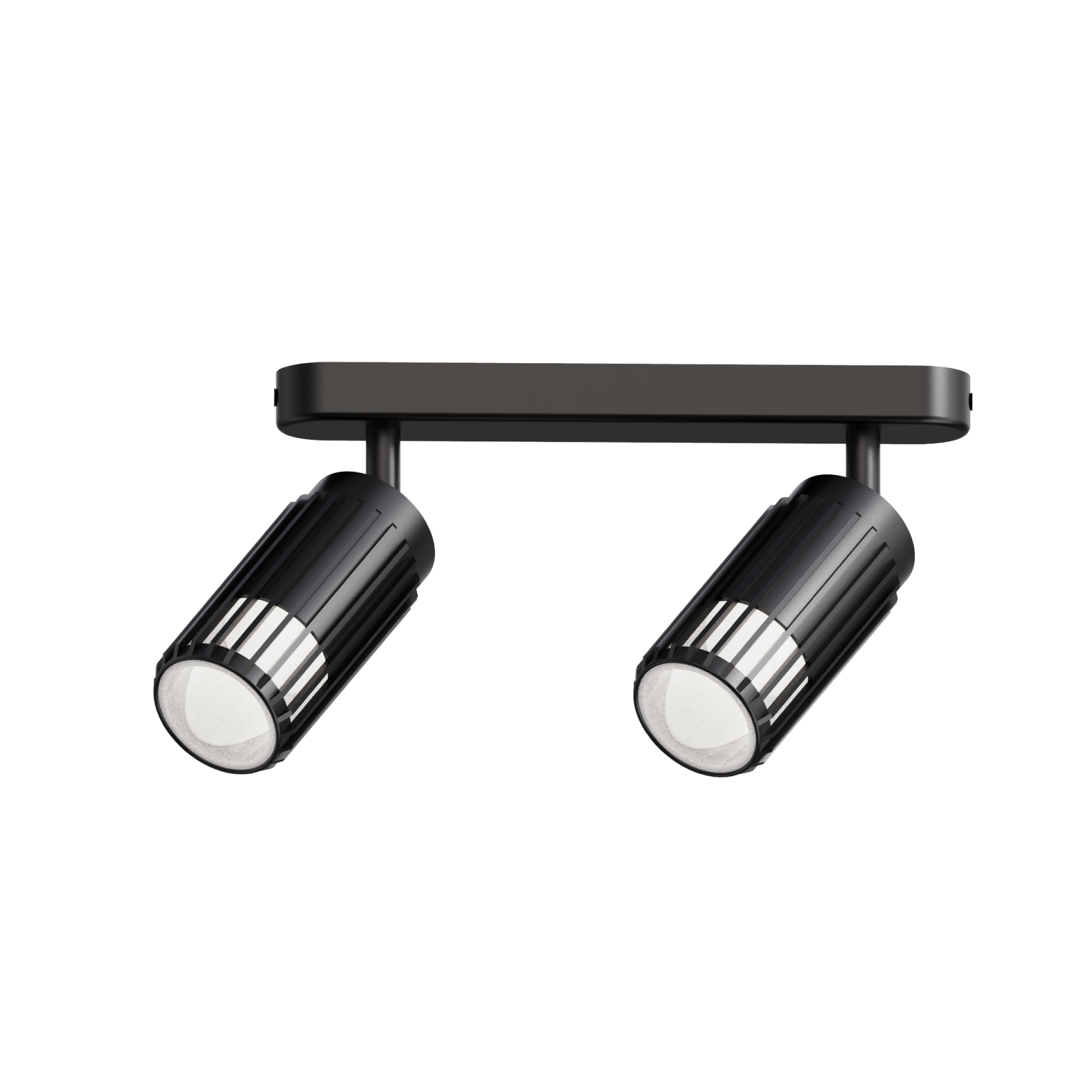 2*gu10 black hollow downlight