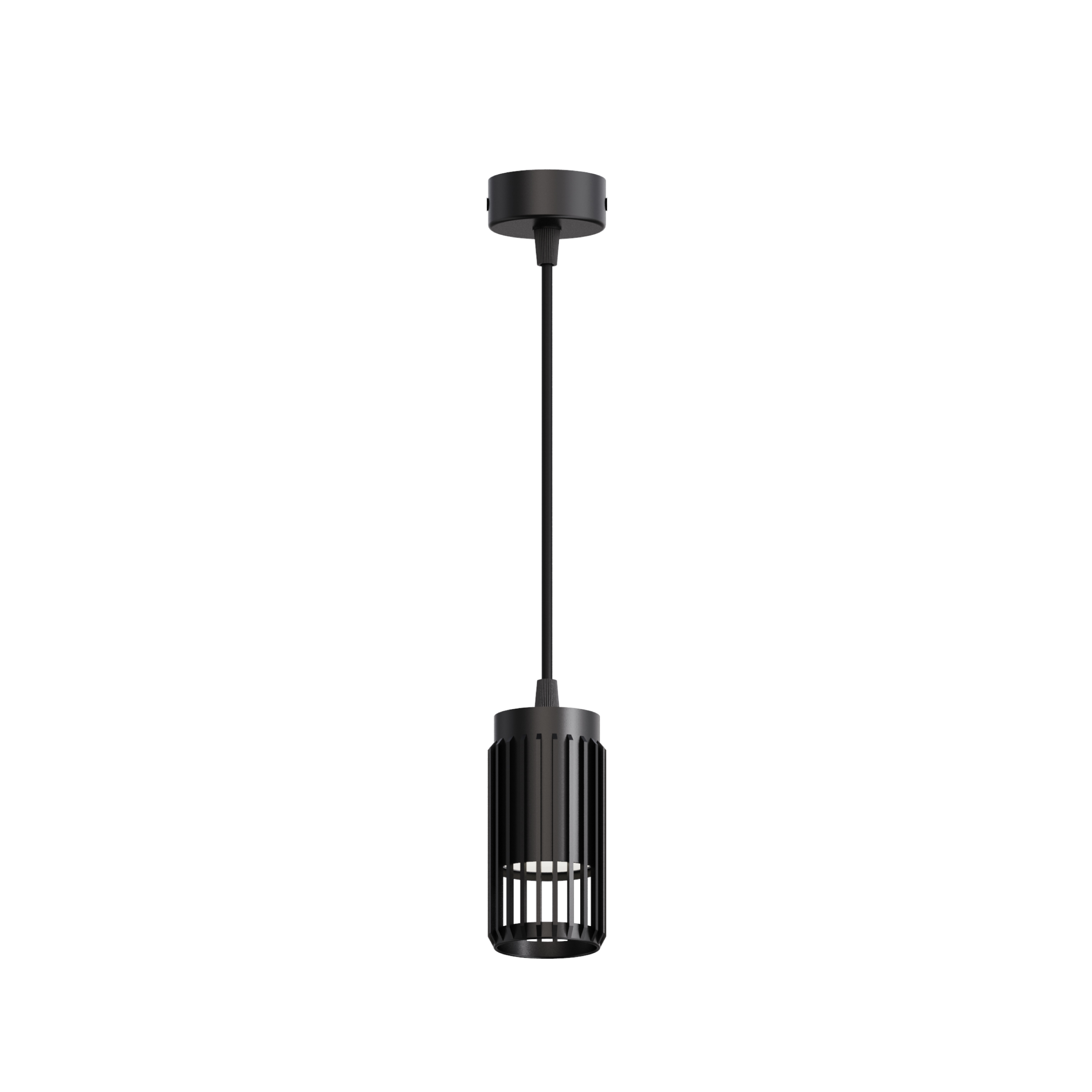 gu10 pendant ceiling light black housing in fence type