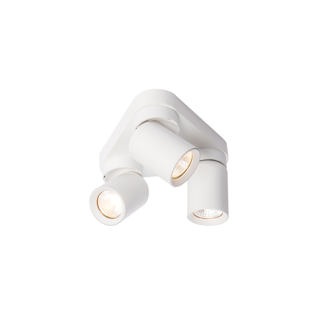 white triangle base 3*gu10 spot downlight
