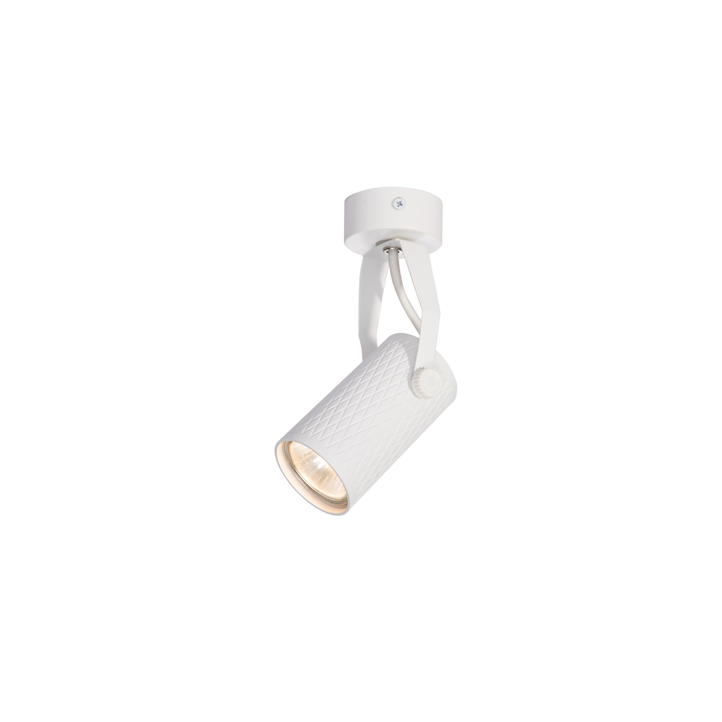 white diamond pattern ceiling spot light