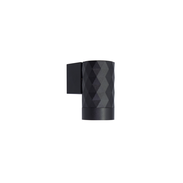 black diamond pattern wall light