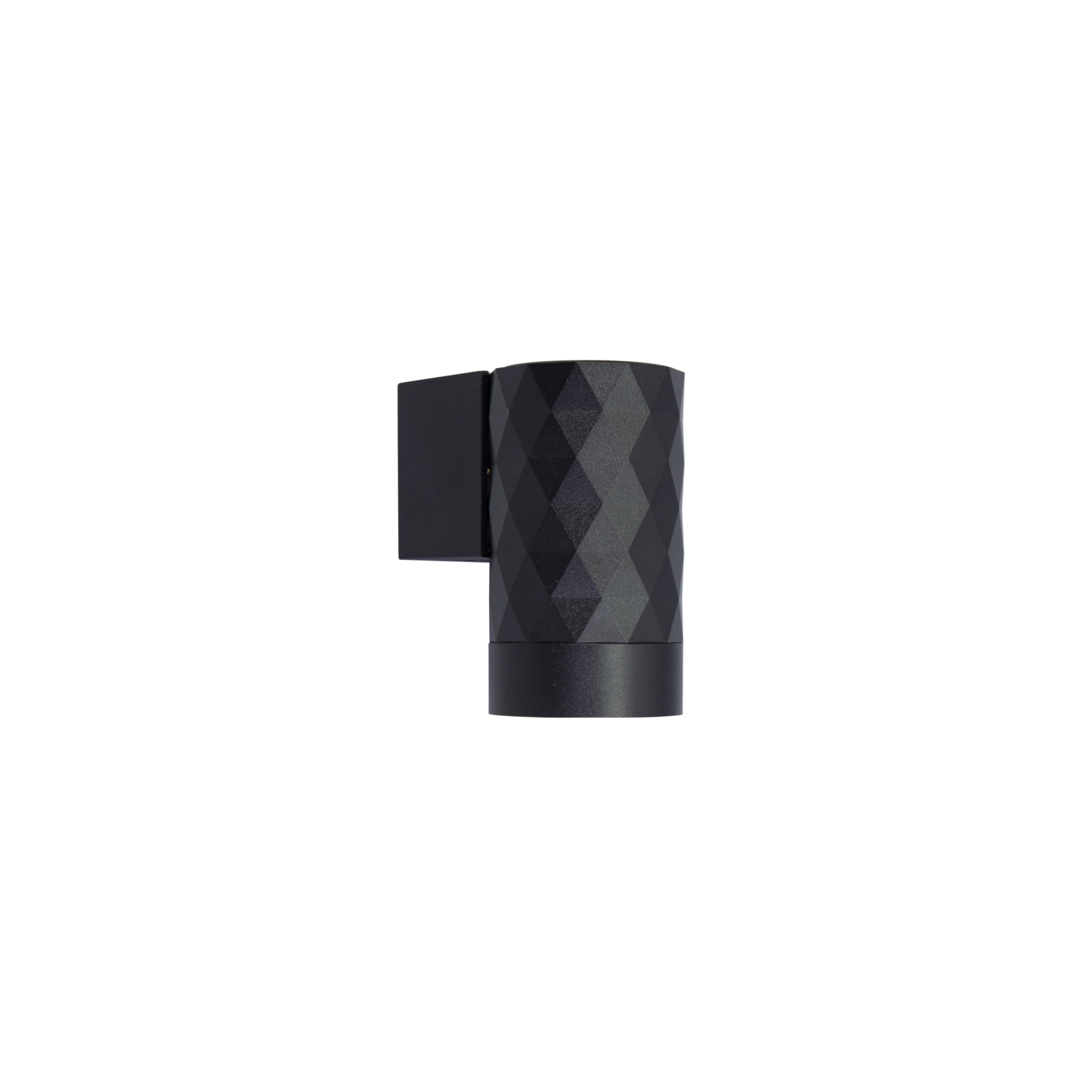black diamond pattern wall light