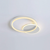 white circular rings ceiling light