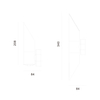 up and down gu10 socket wall light dimension