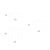 GU10 LED Ceiling Lights Adjustable Downlights Surface Mounted dimension