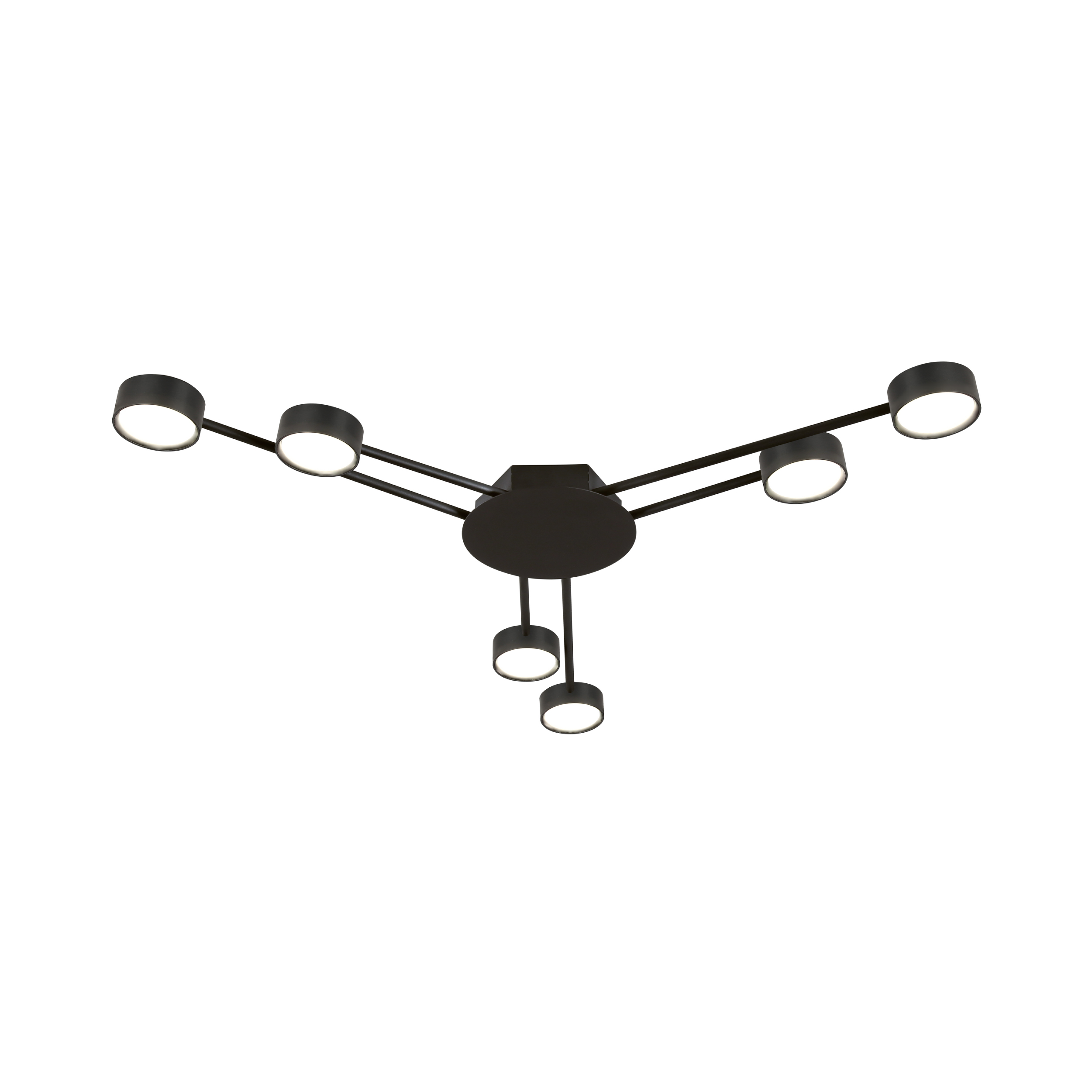 6 gx53 light heads ceiling light for bedroom aluminum