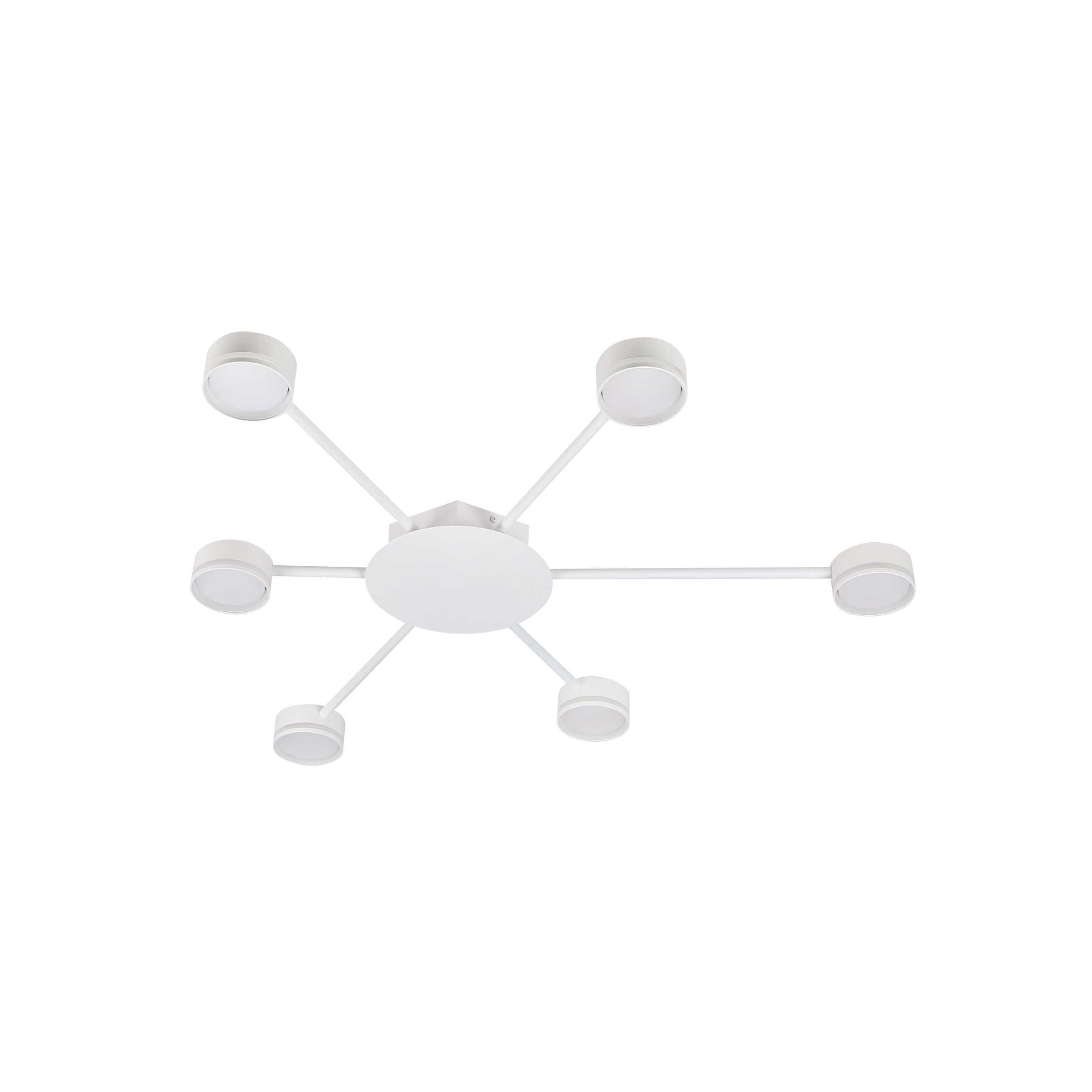6 gx53 sectors ceiling light