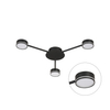 black three gx53 sector heads ceiling light 