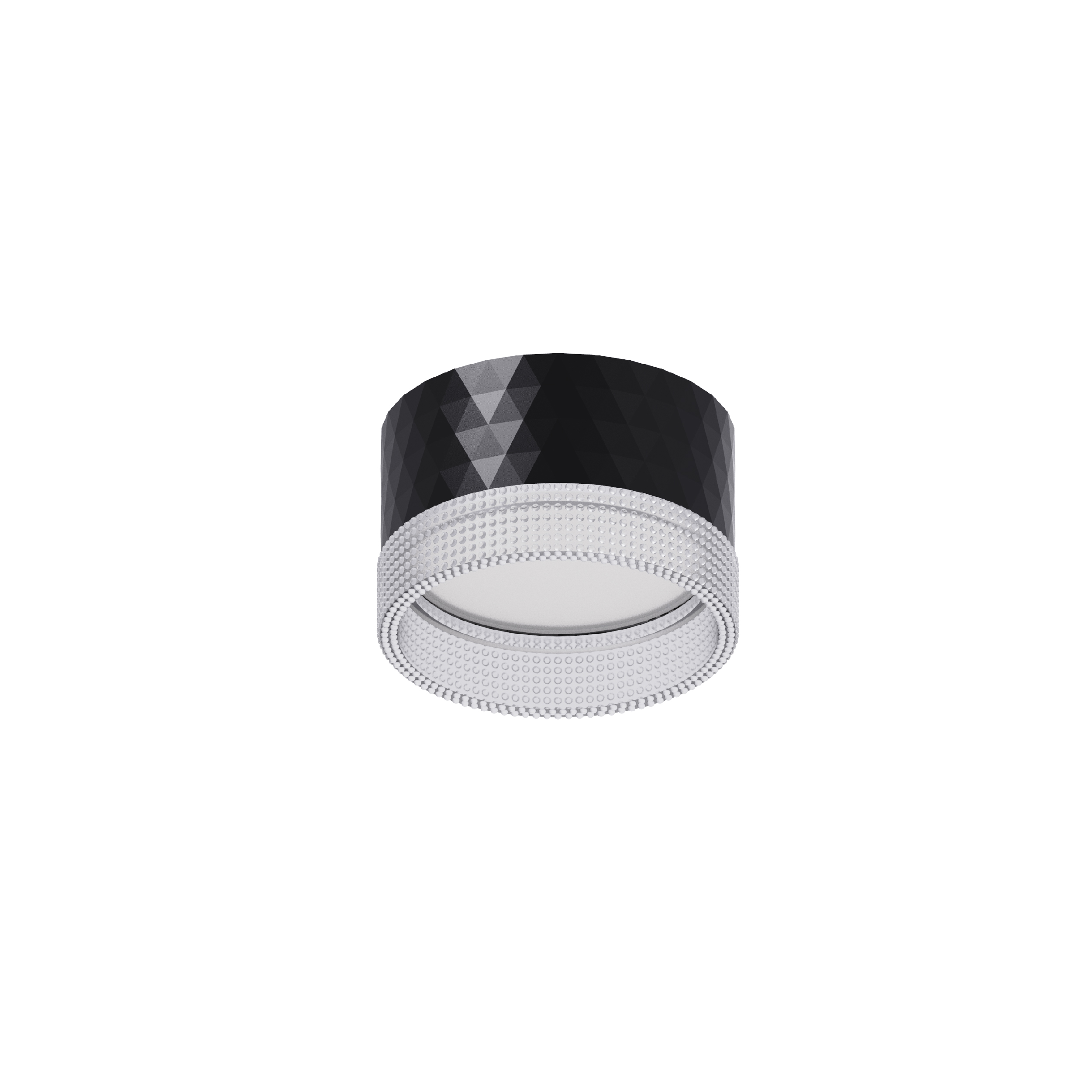 black acrylic gx53 down light