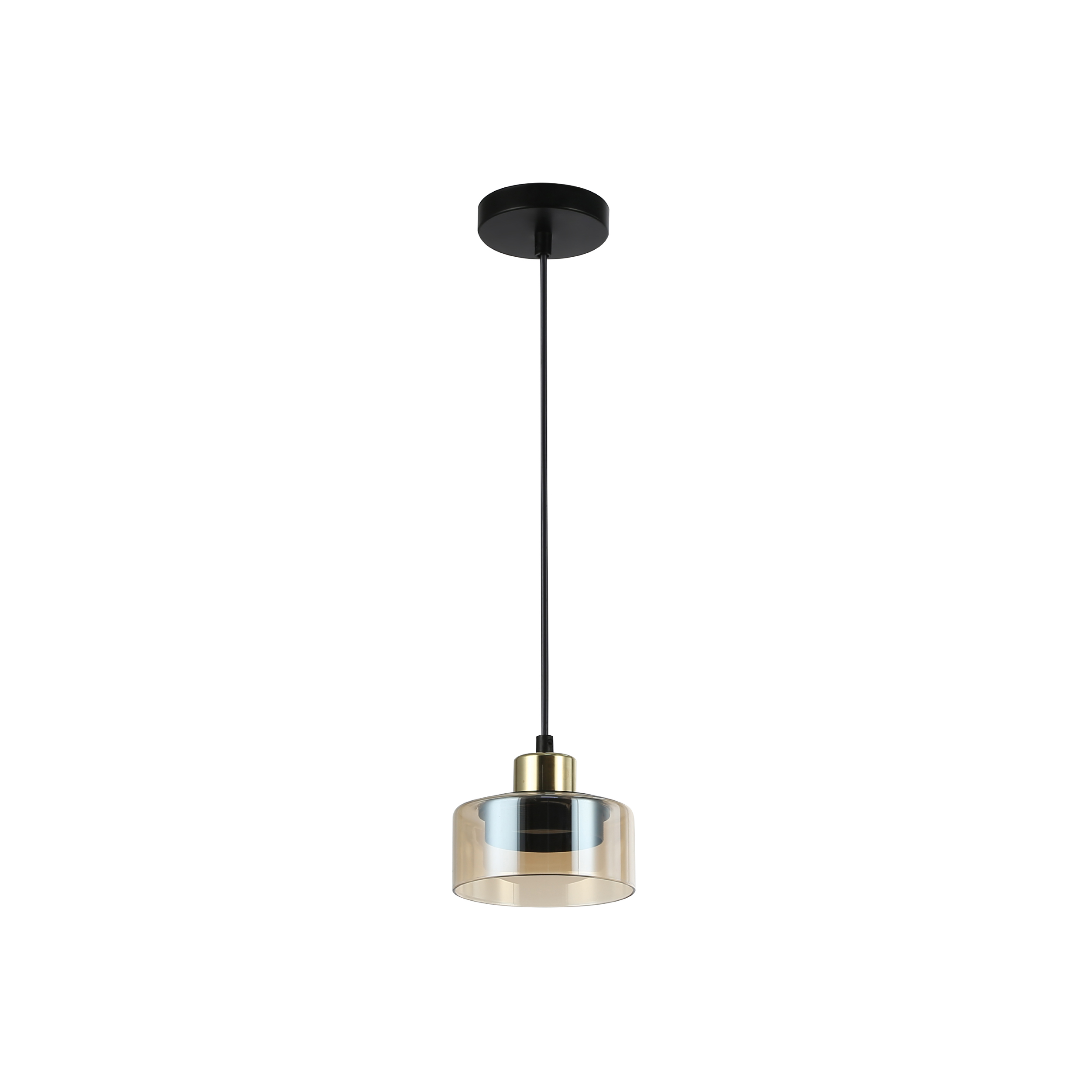 one gx53 pendant light with glass cover