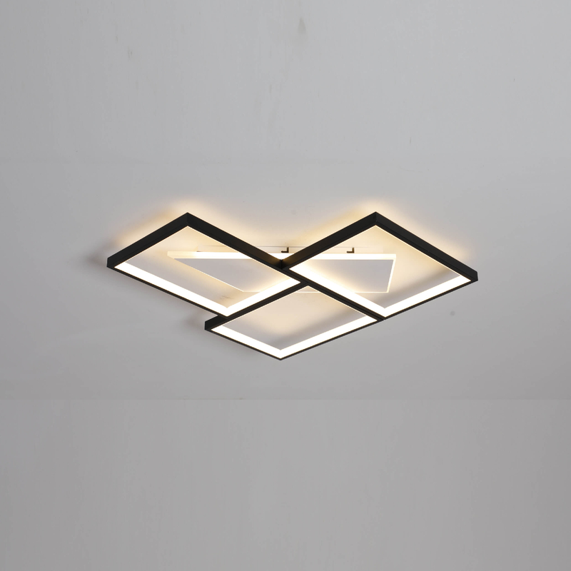 three square led ceiling light