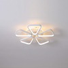 Ceiling LED Chandelier with five triangle with white color