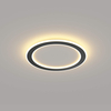 black linear ring style led ceiling lamp for kitchen hallway