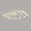 rectangle black ring led ceiling lamp for kitchen hallway
