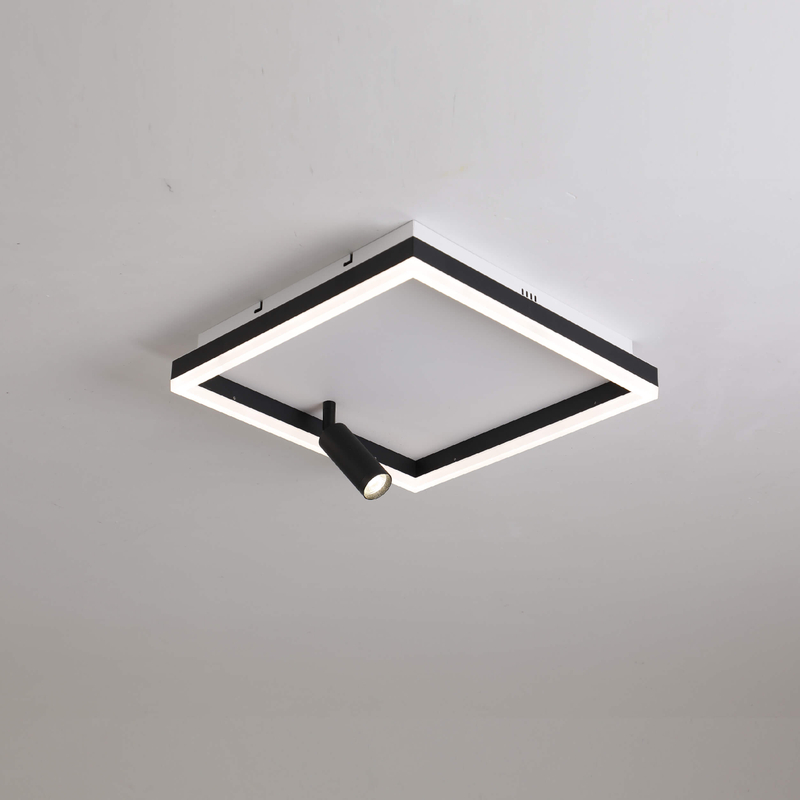 square led ceiling light with single spot