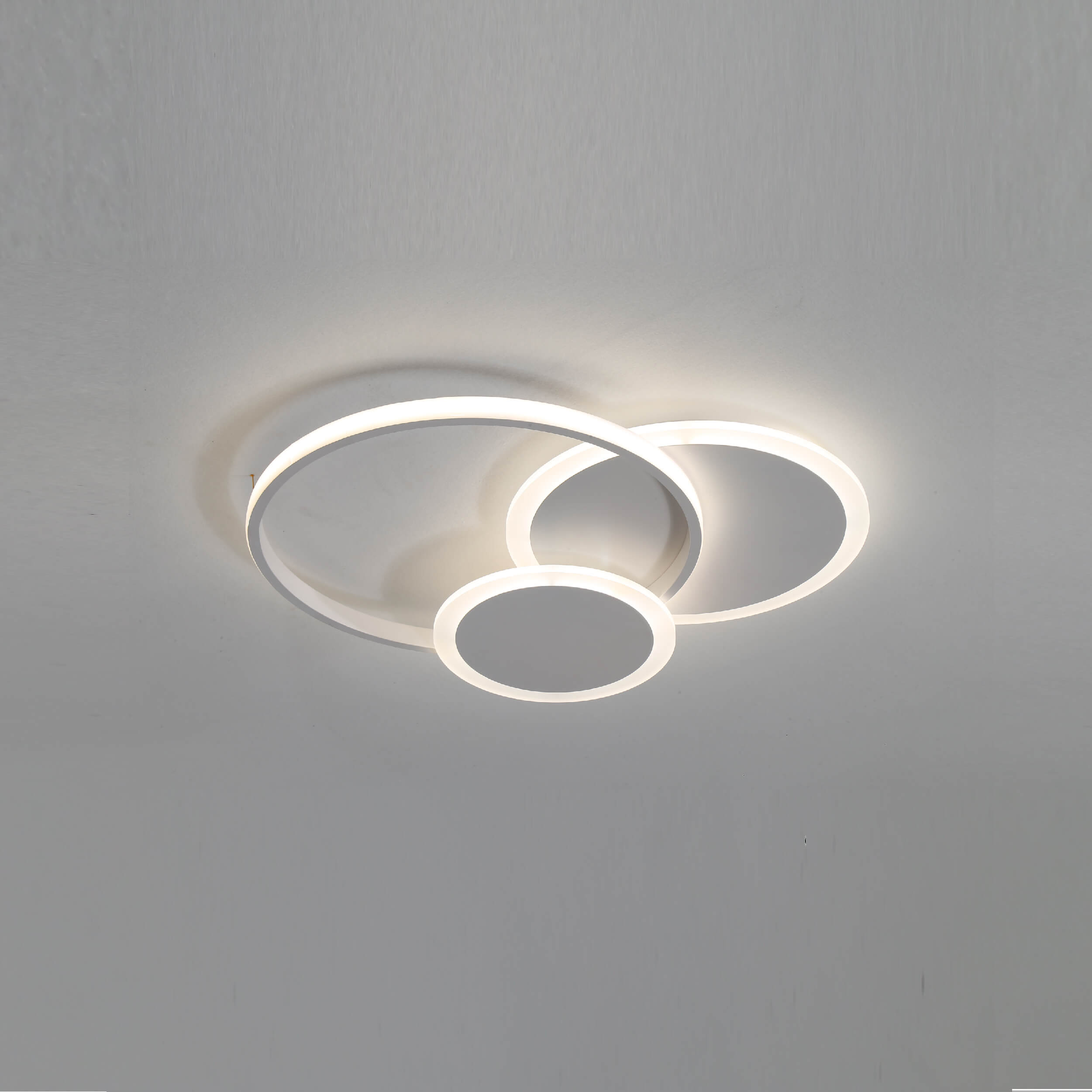 three round white led ceiling light