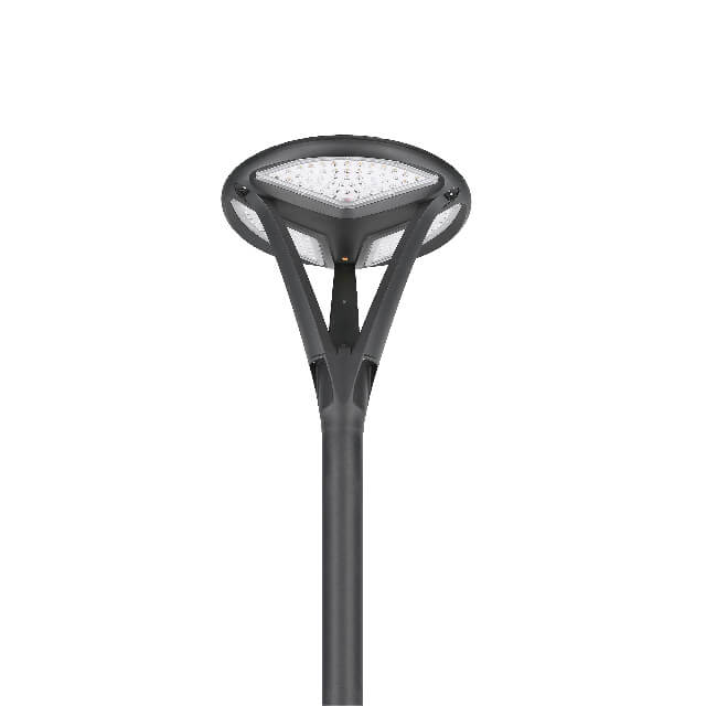 solar pole top light generate soft glare free lighting