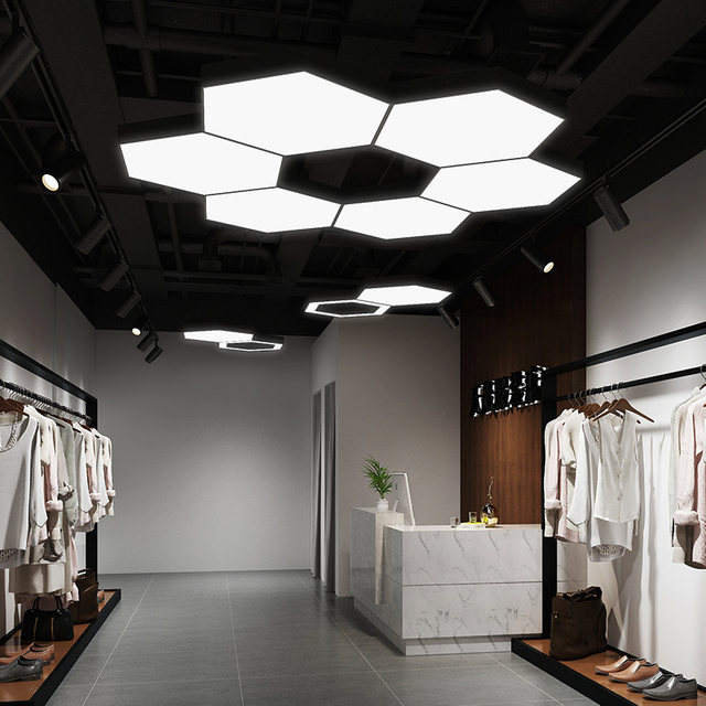 Hexagon LED Light for Office Space