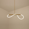 metal gold led pendant light