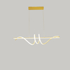 Gold wave led ceiling light