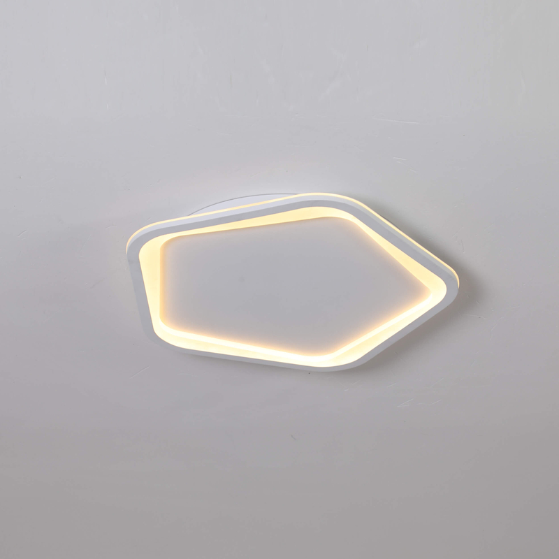warm color pentagon led ceiling light