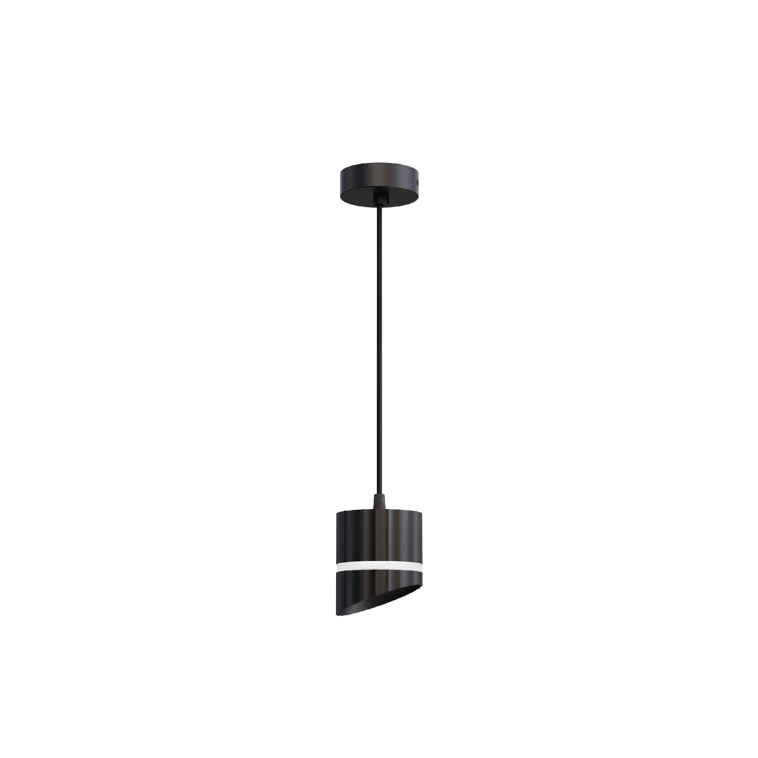 Black gx53 led pendant light 