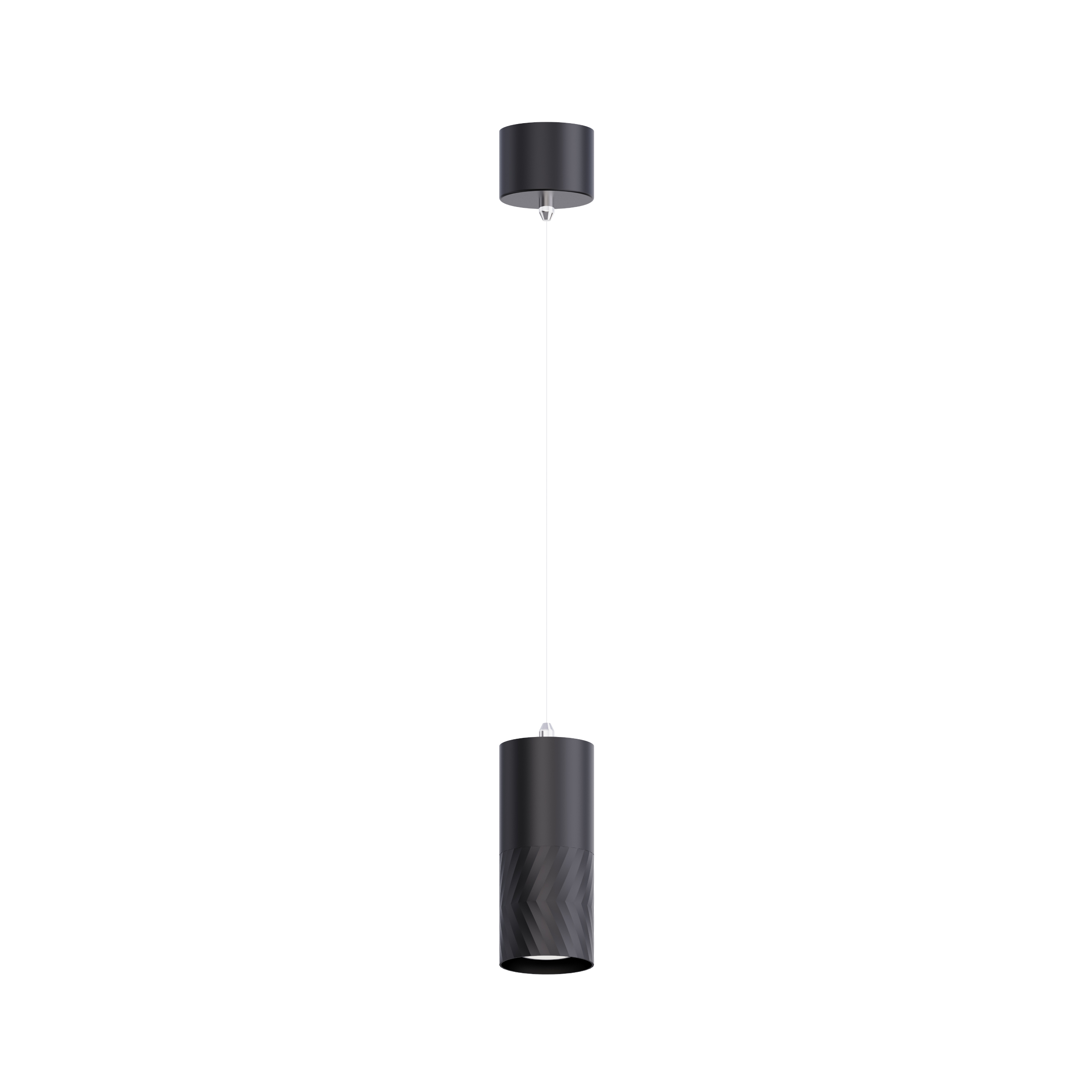 black pendant downlight twill pattern