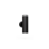 black dual light head gu10 wall light for bedroom
