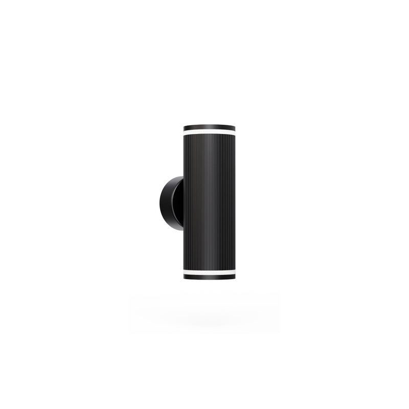 black dual light head gu10 wall light for bedroom