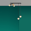 four gu10 light ceiling mounted interior lamp