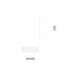 GU10 wall light dimension