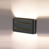 black g9 wall light for hallway with upward and downward lighting