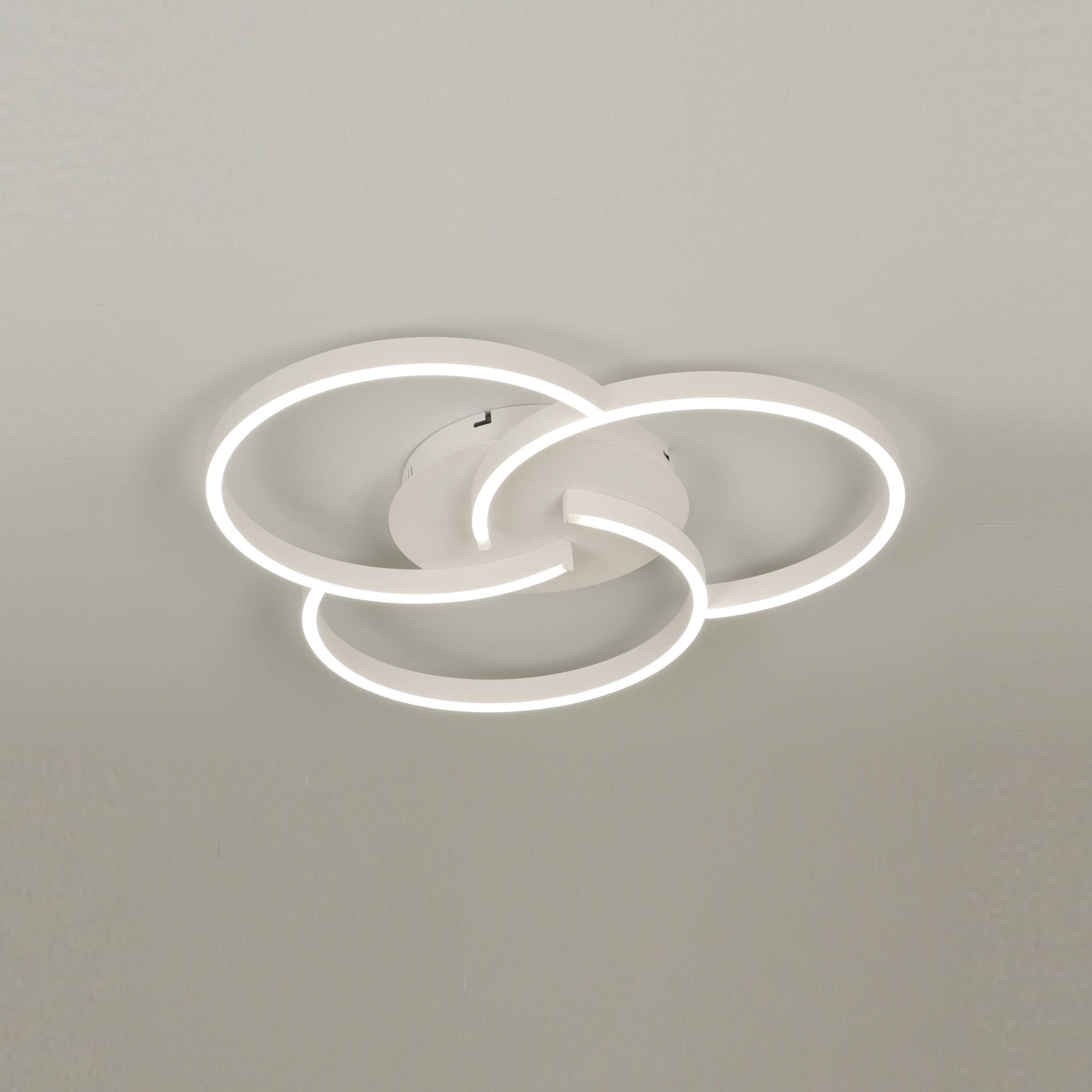 white round circle ceiling light