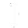 gu10 dual light head floor lamp dimension