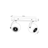 90*90mm gu10 ball spot light 